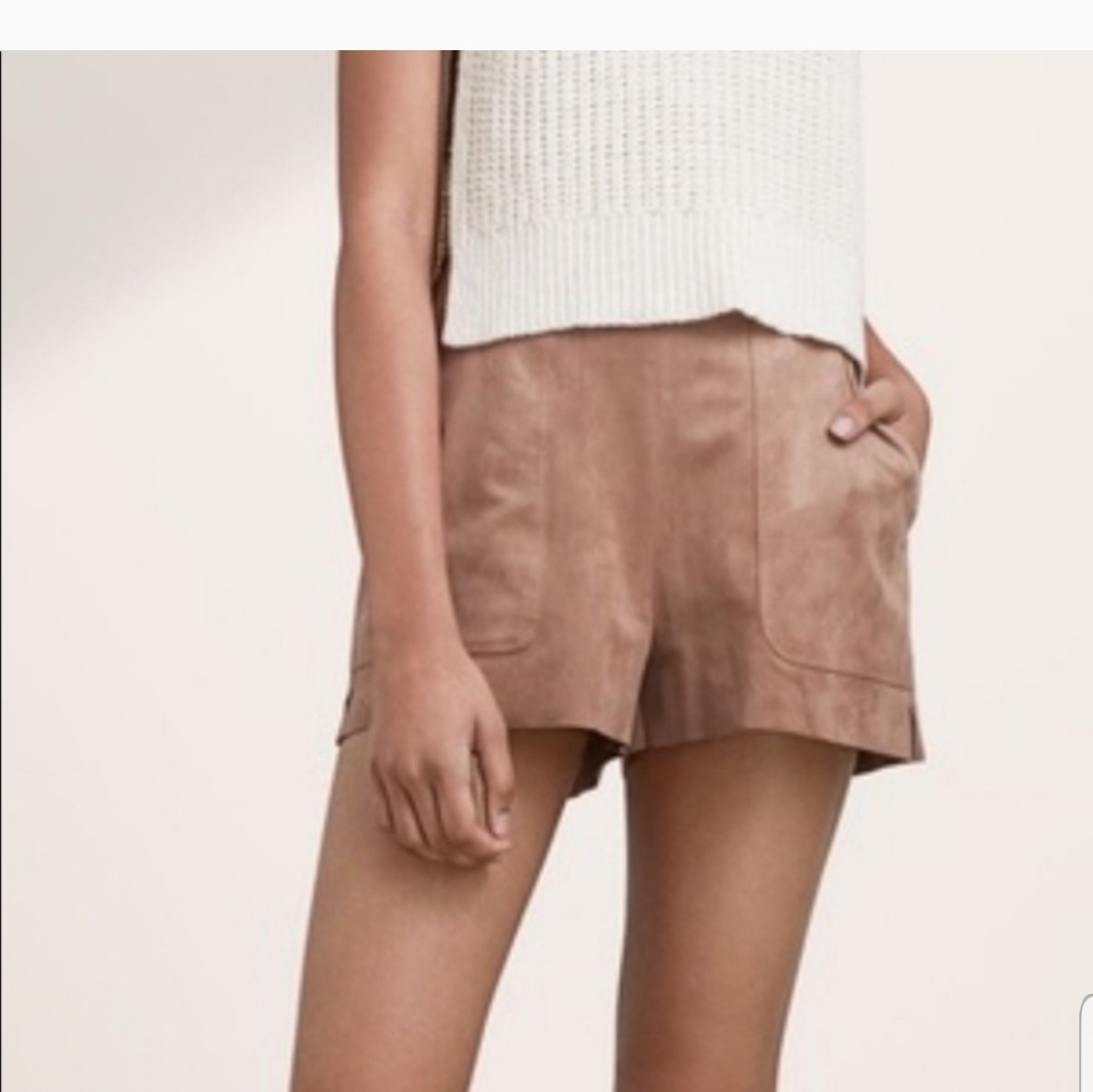 Faux suede Wilfred shorts
